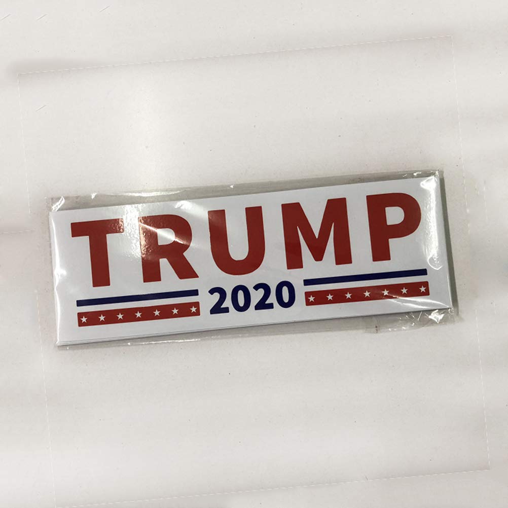 2020 Trump US President Car Stickers - 30-Piece White Decorative Auto Decals for Cars, Trucks & Windows | Political Campaign, Bumper Stickers, Vehicle Personalization