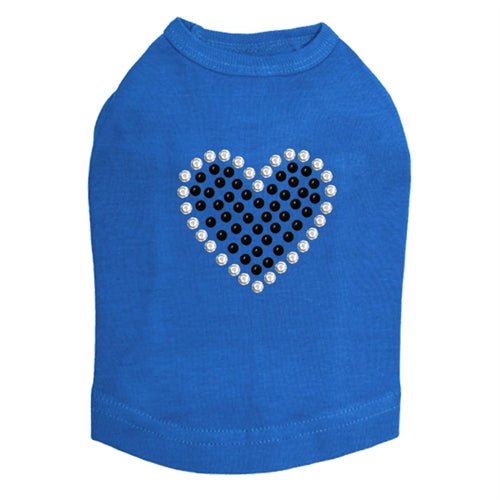 Black Rhinestone Heart Tank Top for Women - Elegant Sparkling Casual & Party Wear - Available in Multiple Colors - Perfect for Date Nights, Club Outings & Summer Fashion