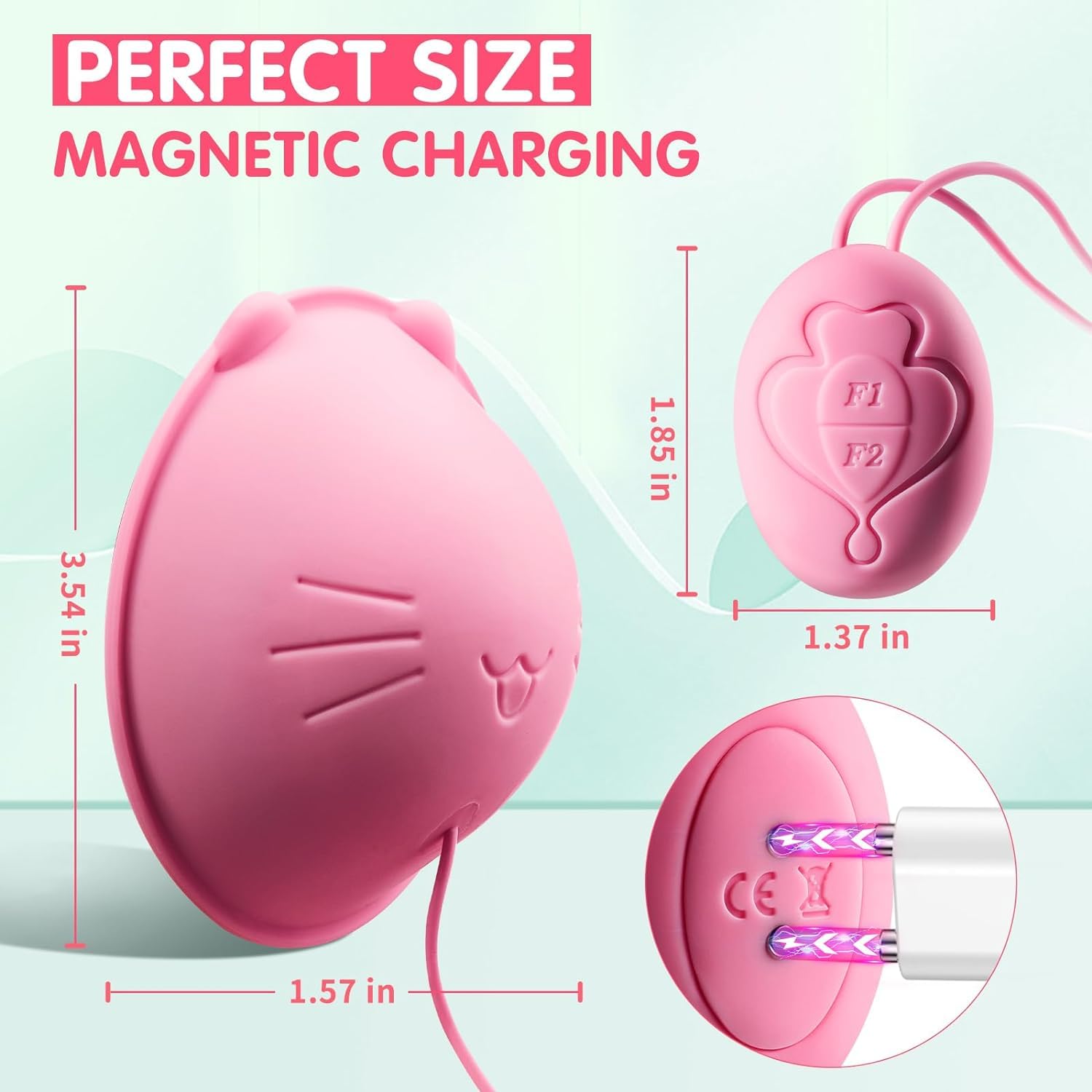 Breast Massager & Nipple Suckers - Women's Pleasure Toys for Sensual Relaxation & Couples Play - Perfect for Solo Use, Foreplay & Intimate Moments