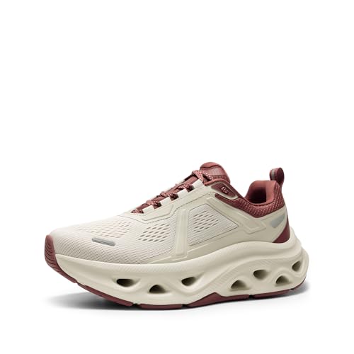 Beige/Burgundy