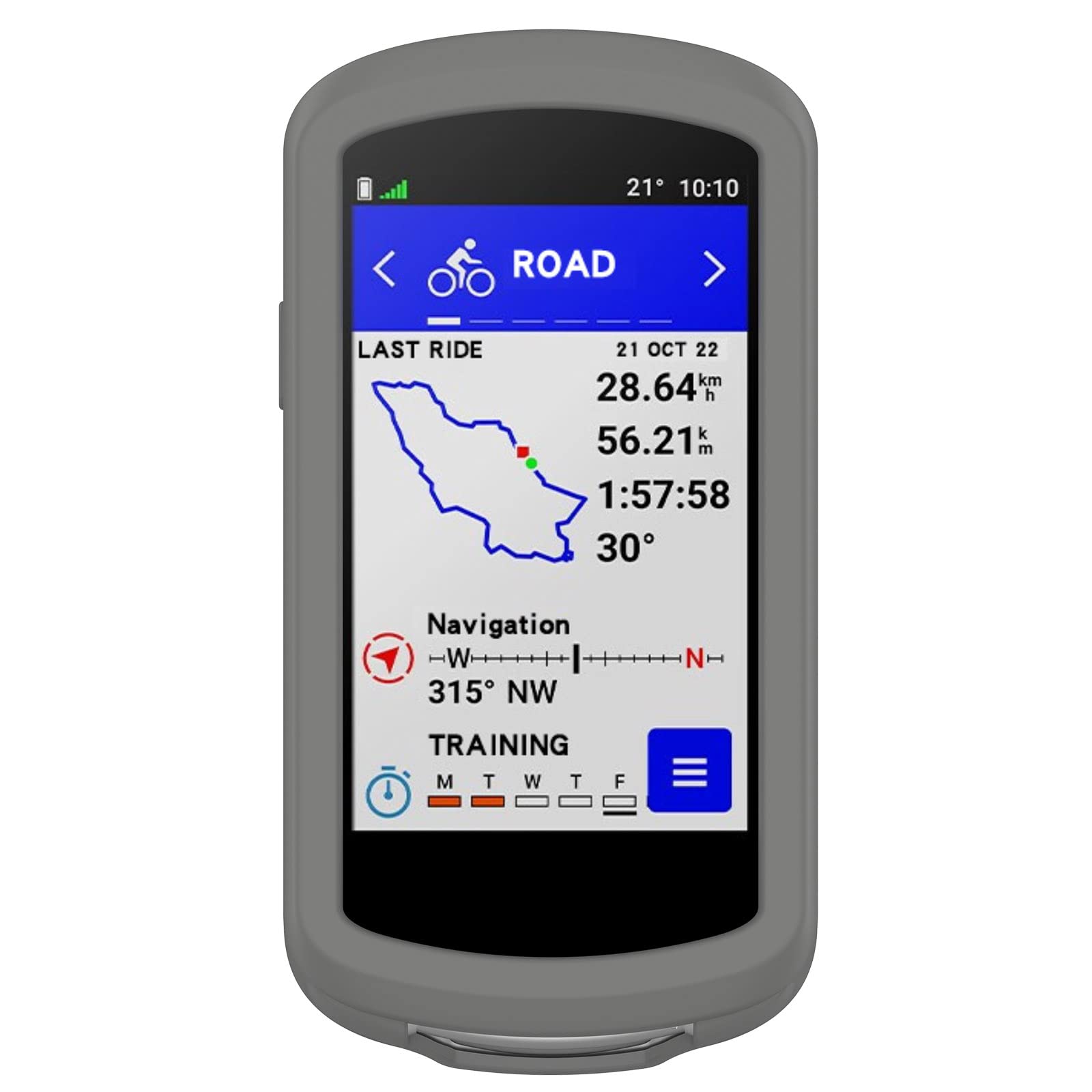 Garmin Edge 1040 Bike Computer Case - Shockproof Silicone Protective Cover for Cycling GPS | Durable Bumper Guard for Mountain & Road Biking Accessories (Gray)