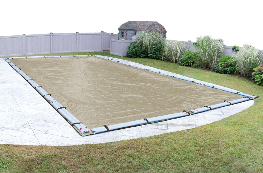 Robelle 311836R Premium Winter Pool Cover for In-Ground Swimming Pools - 18x36 ft Heavy Duty, UV Resistant, Snow & Debris Protection - Perfect for Winterizing & Protecting Your Inground Pool During Cold Months