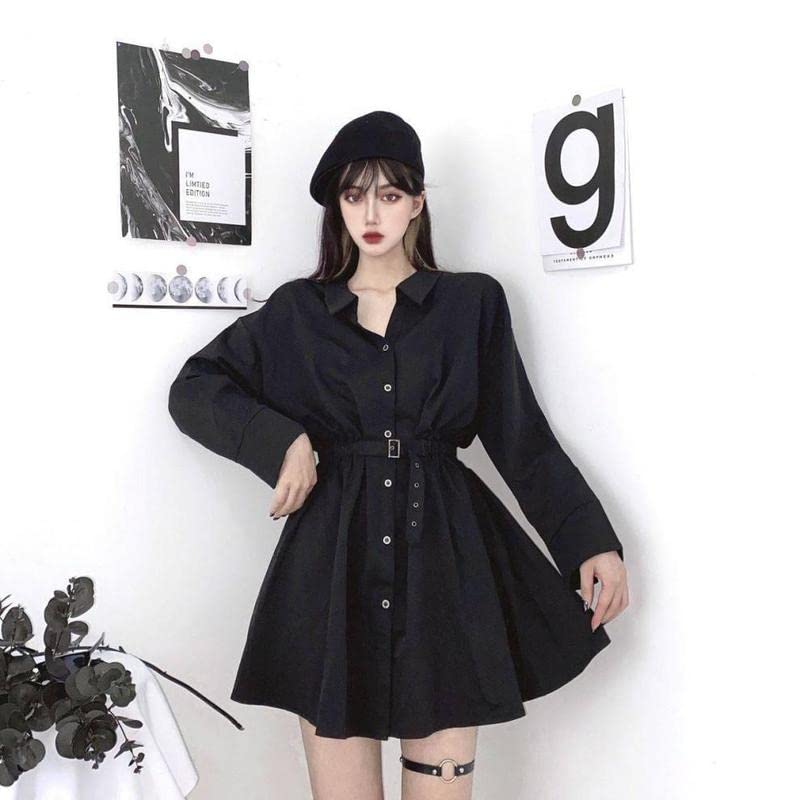Elegant Gothic Long Dress & Short Skirt - Audrey Hepburn Style Little Black Dress for Waist Slimming | Perfect for Evening Parties, Date Nights & Formal Events