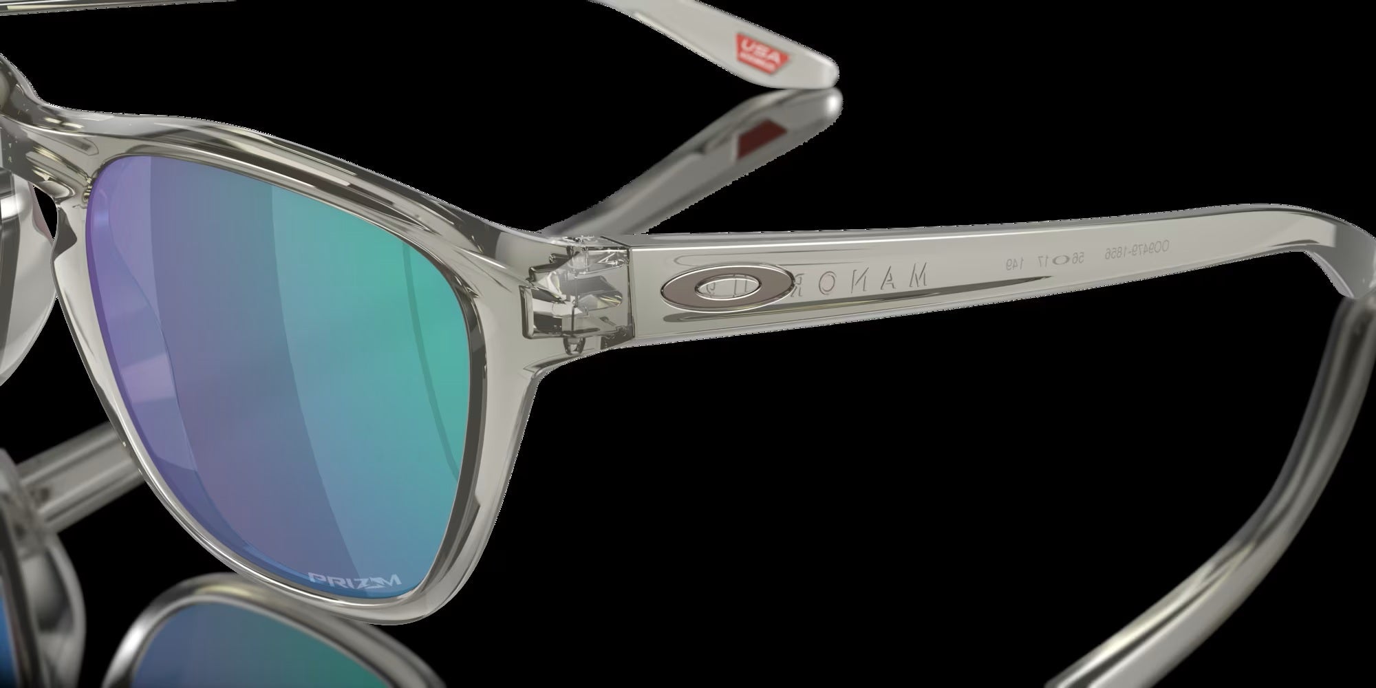 Oakley Manorburn Sunglasses with Prizm Jade Lenses & Grey Ink Frame – Perfect for Running, Cycling, and Outdoor Sports