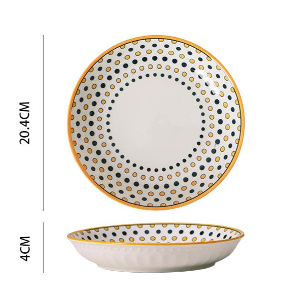50% Off Clearance Sale - Reusable Printed Bowls & Dishes Set for Home Dining, Party Serving, and Kitchen Decor
