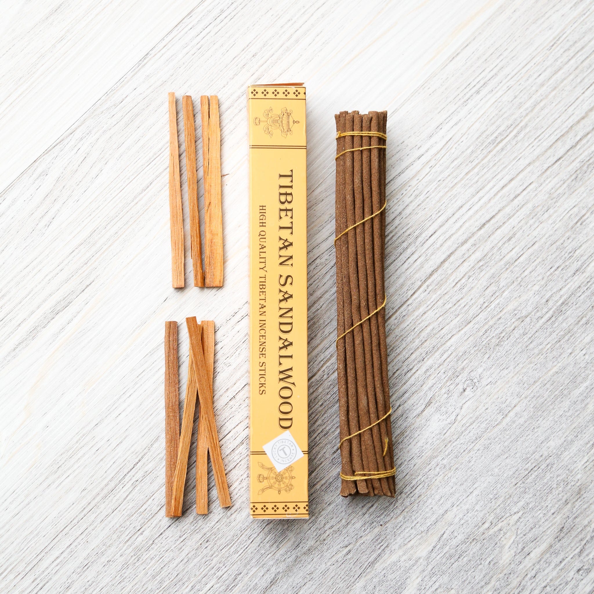 Premium Tibetan Sandalwood Incense Sticks - 100% Natural Aromatherapy for Meditation, Yoga & Relaxation - Handmade Spiritual Fragrance for Home, Temple & Wellness Spaces