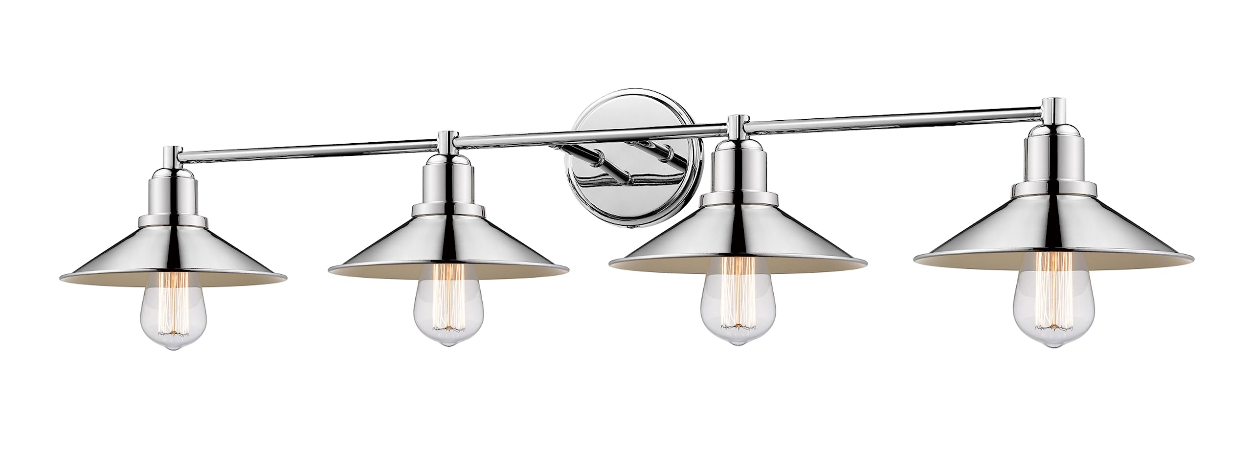 Z-Lite 613-4V-OB 4-Light Bathroom Vanity Light Fixture in Olde Bronze Finish - Perfect for Modern Bathroom, Powder Room & Dressing Area Lighting