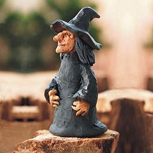 Twilight The Witch Miniature Fairy Garden Statue - Handcrafted Resin Figurine for Mini Gardens, Fairy Houses & Outdoor Decor | Perfect for Home, Office & Gift Giving