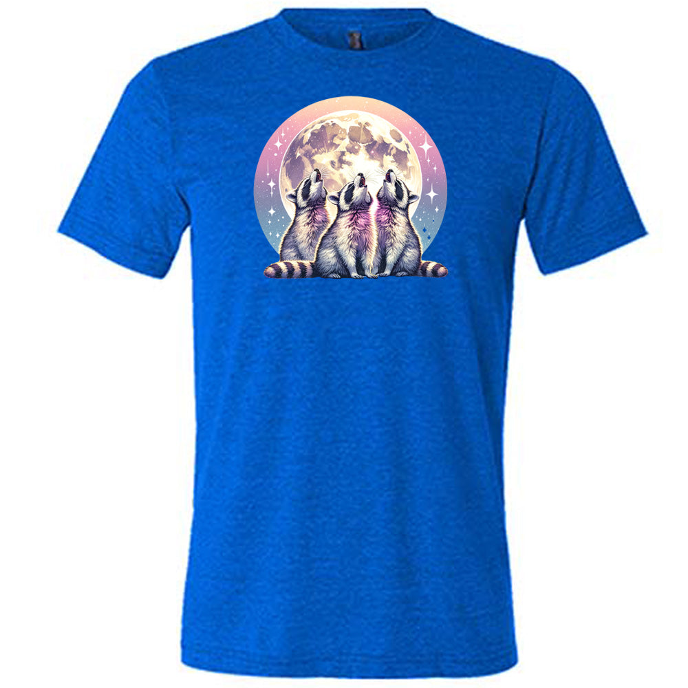 Stylish Raccoon Moon Graphic T-Shirt for Men & Women - Perfect for Casual Wear, Outdoor Adventures, and Animal Lover Gifts