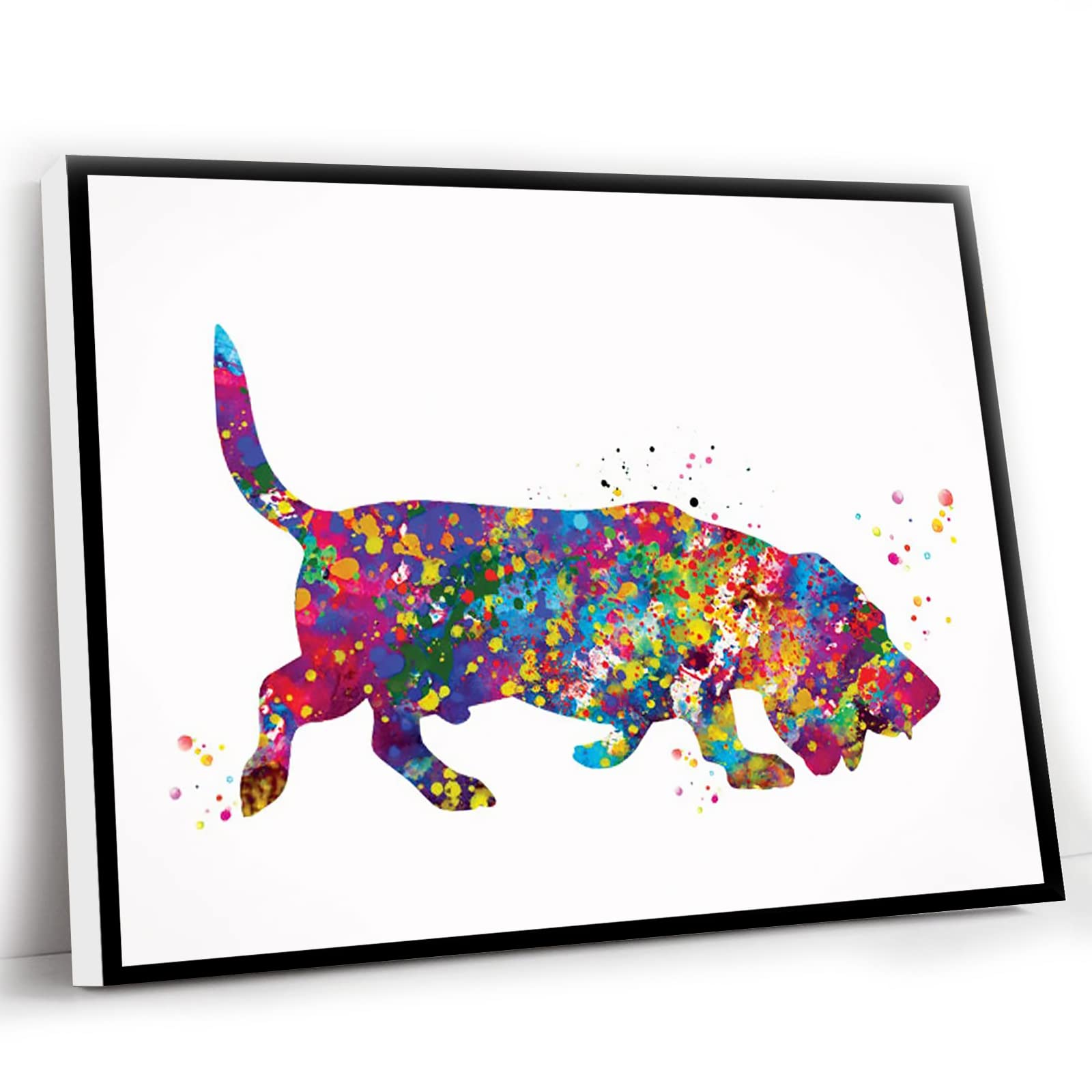 Basset Hound Watercolor Dog Print - 12