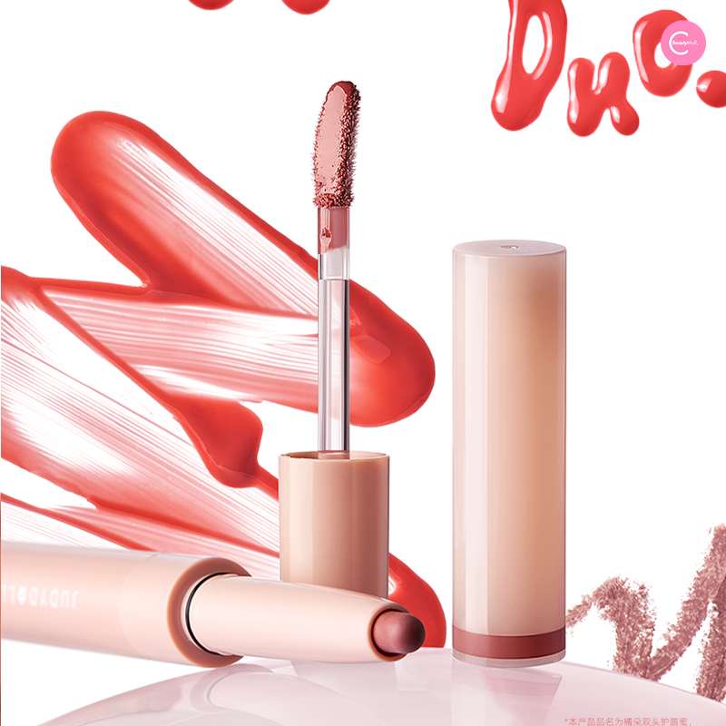 Judydoll True Plump Dual Ended Lip Liner & Gloss Pen - Waterproof Long Lasting Lipstick for Everyday Makeup, Date Night & Special Occasions