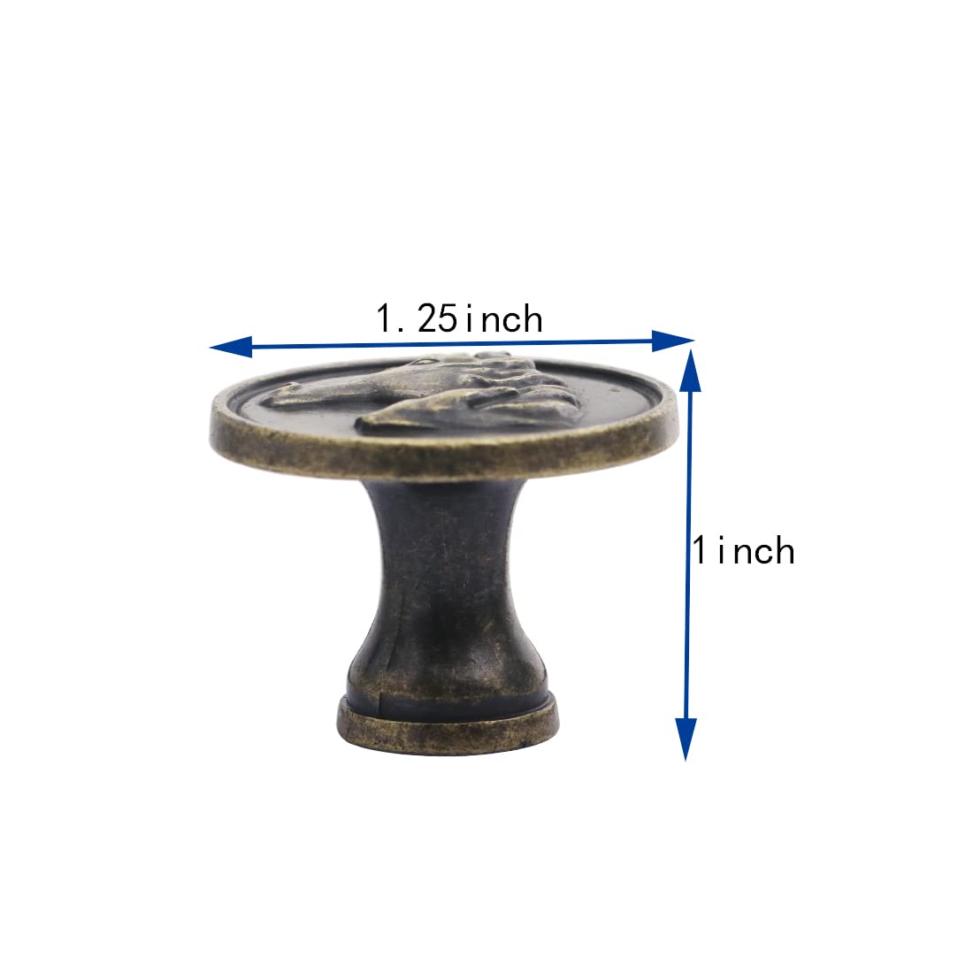 4-Piece Bronze Cabinet Pulls - Kitchen Cabinet Knobs, Drawer Handles & Dresser Pulls for Home & Office - Durable Cabinet Door Hardware for Easy Installation & Stylish Upgrade