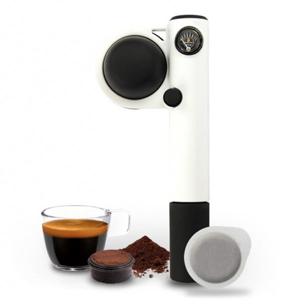 Handpresso Hybrid Pump Portable Espresso Maker - Manual & Electric Coffee Machine for Home, Office & Travel - Perfect for Camping, Hiking & Road Trips