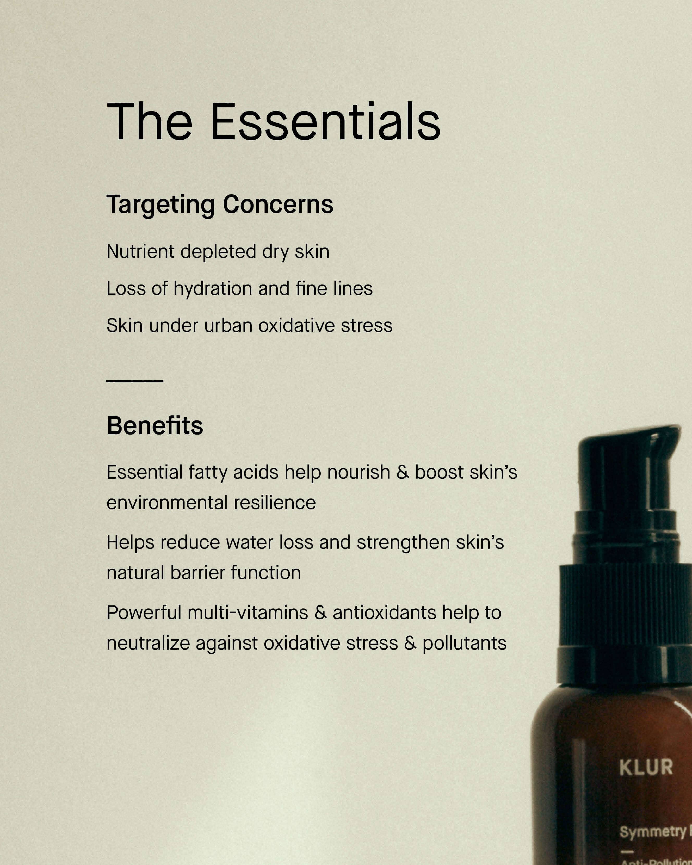 Symmetry Fluid Anti Pollution Serum - Hydrating & Detoxifying Facial Serum for Glowing Skin | Perfect for Daily Use & Urban Environments