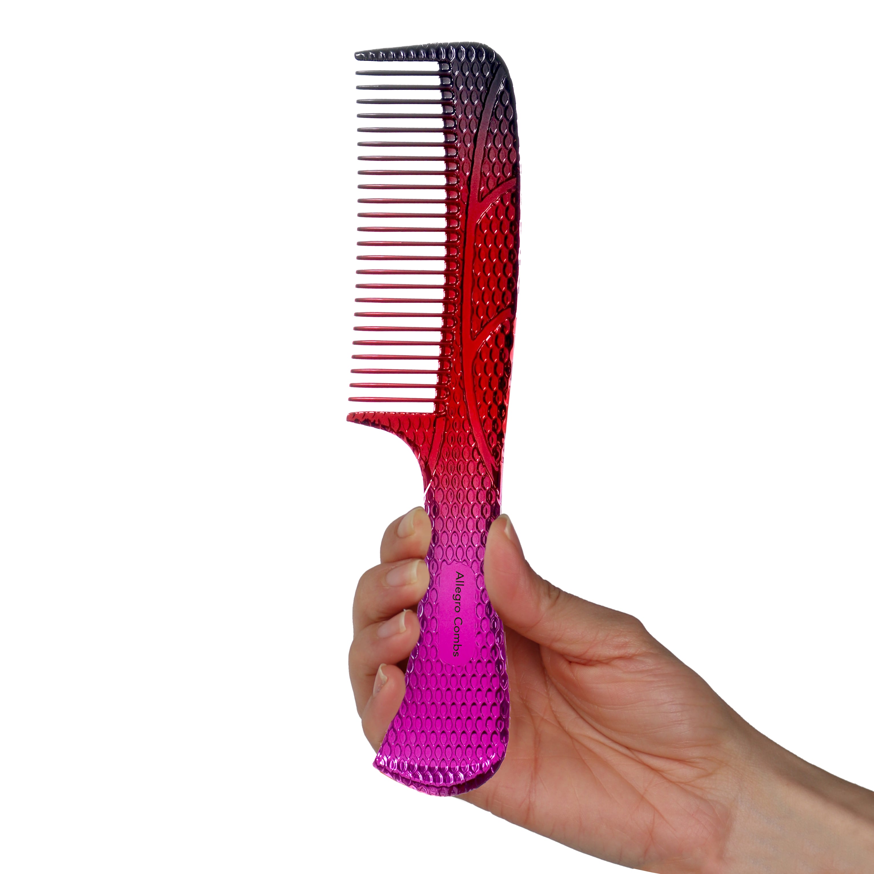 Allegro Comb 1004 Wide Tooth Detangling Hair Comb for Women - Gentle Styling Tool for Curly, Thick & Wet Hair - Perfect for Salon, Travel & Home Use