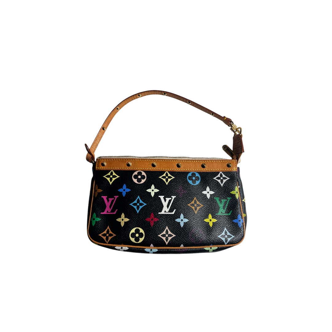 Authentic Louis Vuitton Multicolor Monogram Pochette Handbag - Stylish Crossbody Bag for Women, Perfect for Parties, Travel & Everyday Use