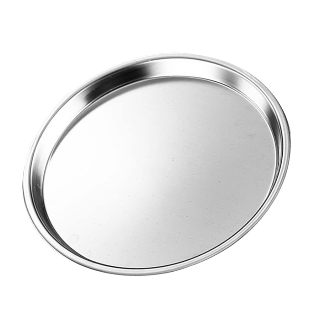 Premium Stainless Steel Serving Platter - 16x16x1.3cm Snack Dish for Food, Fruit, Dessert, Salad | Elegant Dinner Plate for Parties, Picnics & Home Entertaining | Durable & Stylish Serving Tray