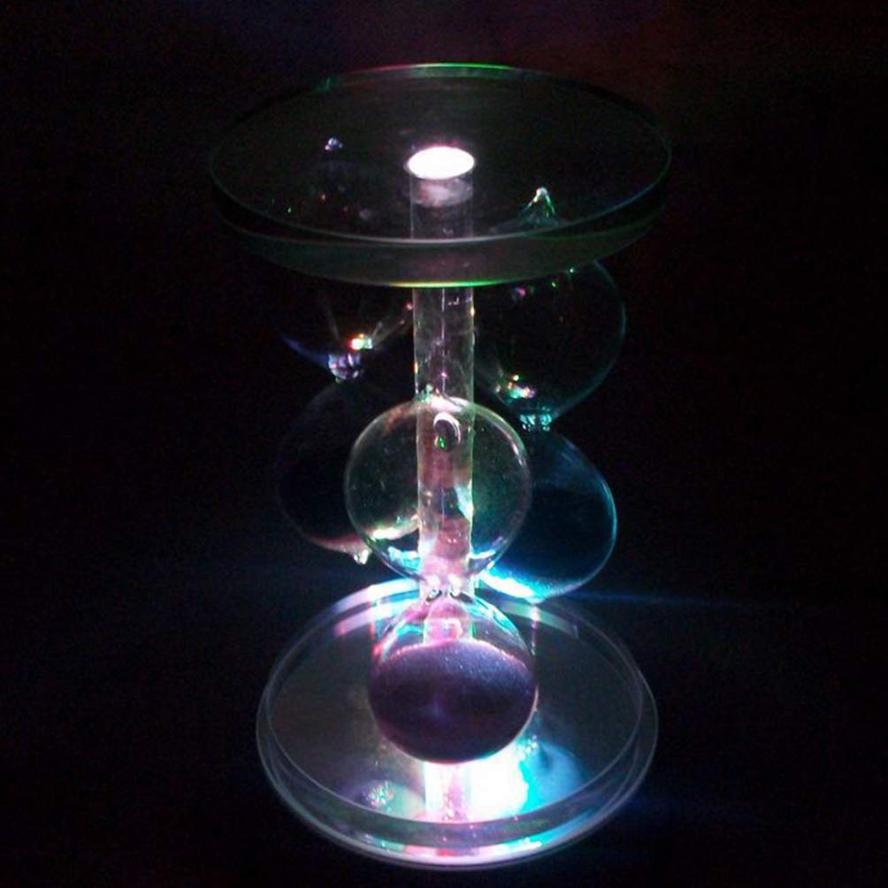 Uonlytech 2-Pack Crystal LED Display Stand with Round Base Light - 4 Brightness Levels for Glass Art, Gemstones & Decorative Displays | Perfect for Home Decor, Gift Shops & Museum Exhibits
