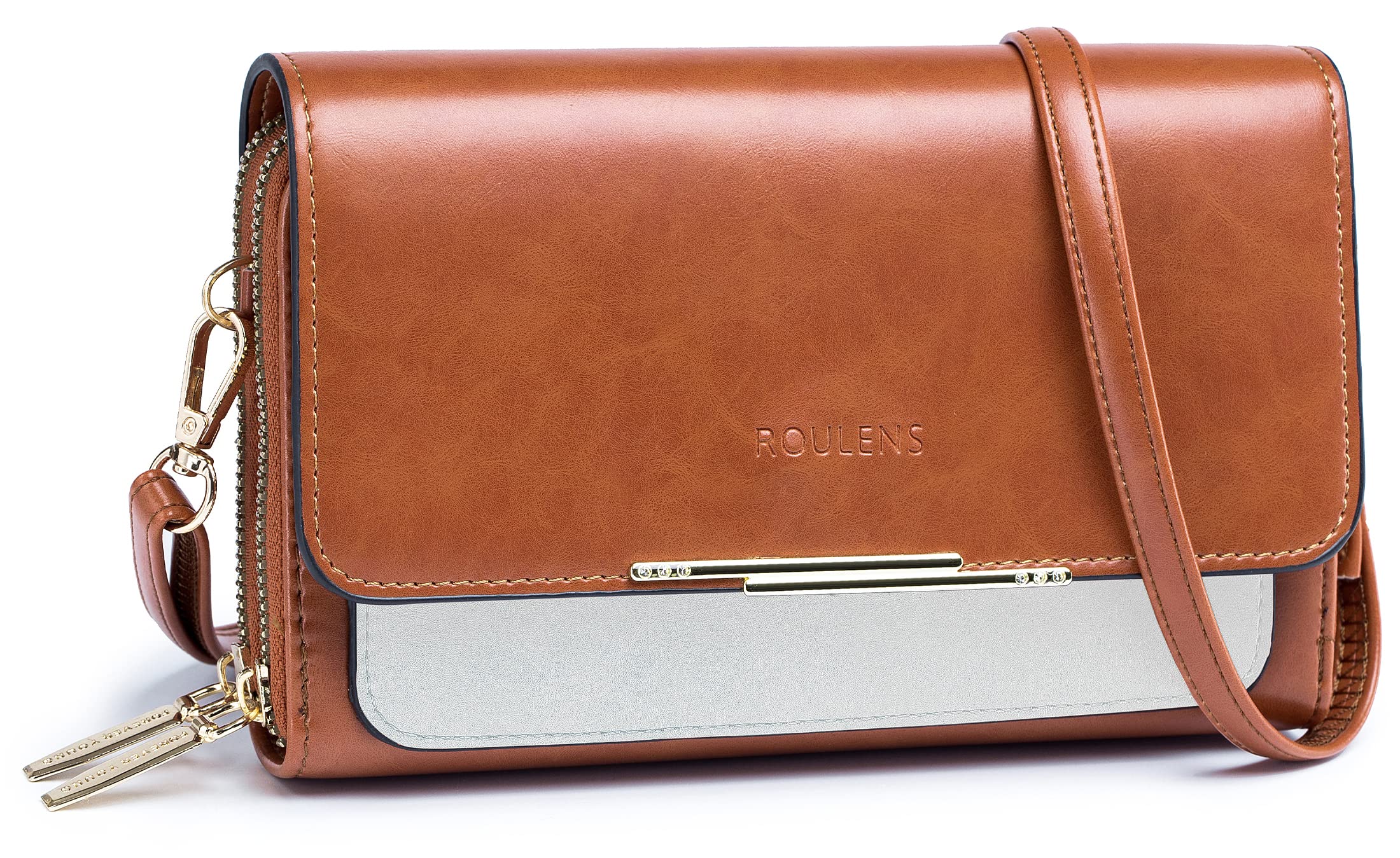 Stylish Roulens Small Crossbody Bag for Women - Compact Phone Purse with Multiple Credit Card Slots & RFID Protection | Perfect for Travel, Shopping, and Everyday Use
