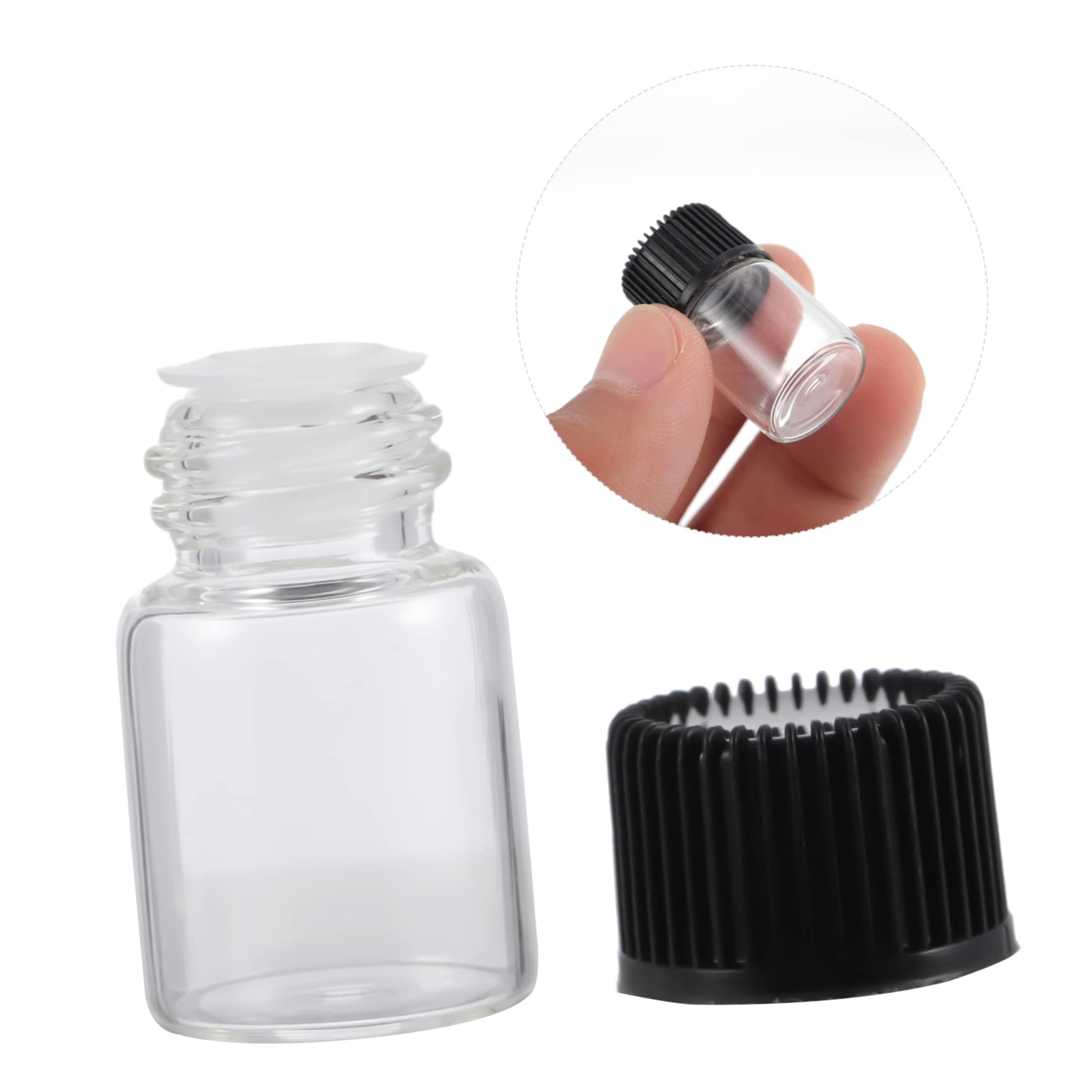 Lurrose 2ml Empty Glass Essential Oil Bottles - 36 Pack Portable Travel Bottles for Aromatherapy, Perfume, DIY Blends | Perfect for Toiletries, Skincare, and On-the-Go Use