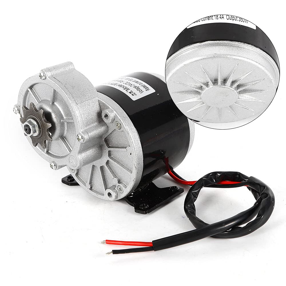 24V 350W DC Geared Motor for Electric Bikes, Scooters & Mopeds - High Torque Brushed Gear Reduction Motor for Small Electric Vehicles & Mini Bikes - Perfect for DIY E-Bike Conversions, Mobility Scooters & Light Electric Transportation