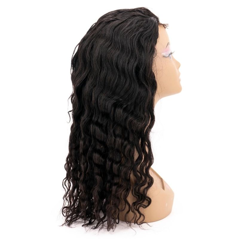 4x4 Transparent Lace Closure Wig for Beach Waves - Natural Looking Human Hair Wig for Women - Perfect for Summer Vacations, Beach Parties & Everyday Styling