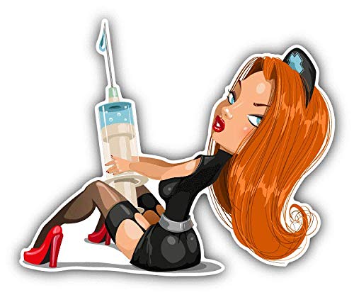 50 Pack Nurse Sexy Cartoon Hospital Stickers for Scrapbooking, DIY Crafts, Bullet Journals - Perfect for Medical Theme Decorations, Kids Art Projects & Planner Accessories