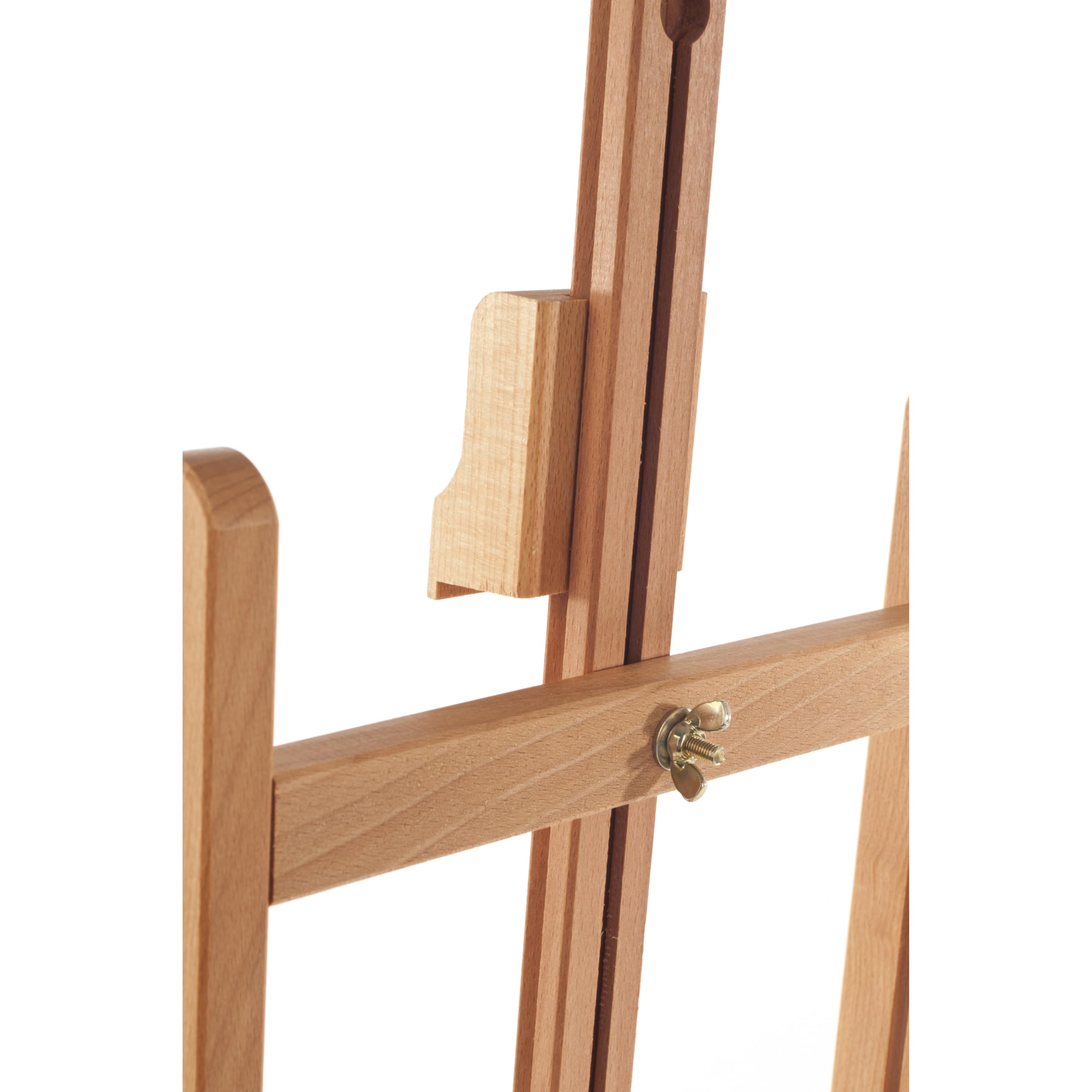 Mabef Presentation Basic Table Easel - Adjustable Wooden Display Stand for Artists, Teachers & Presenters - Perfect for Art Exhibits, Classroom Demonstrations & Home Decor (Brown)
