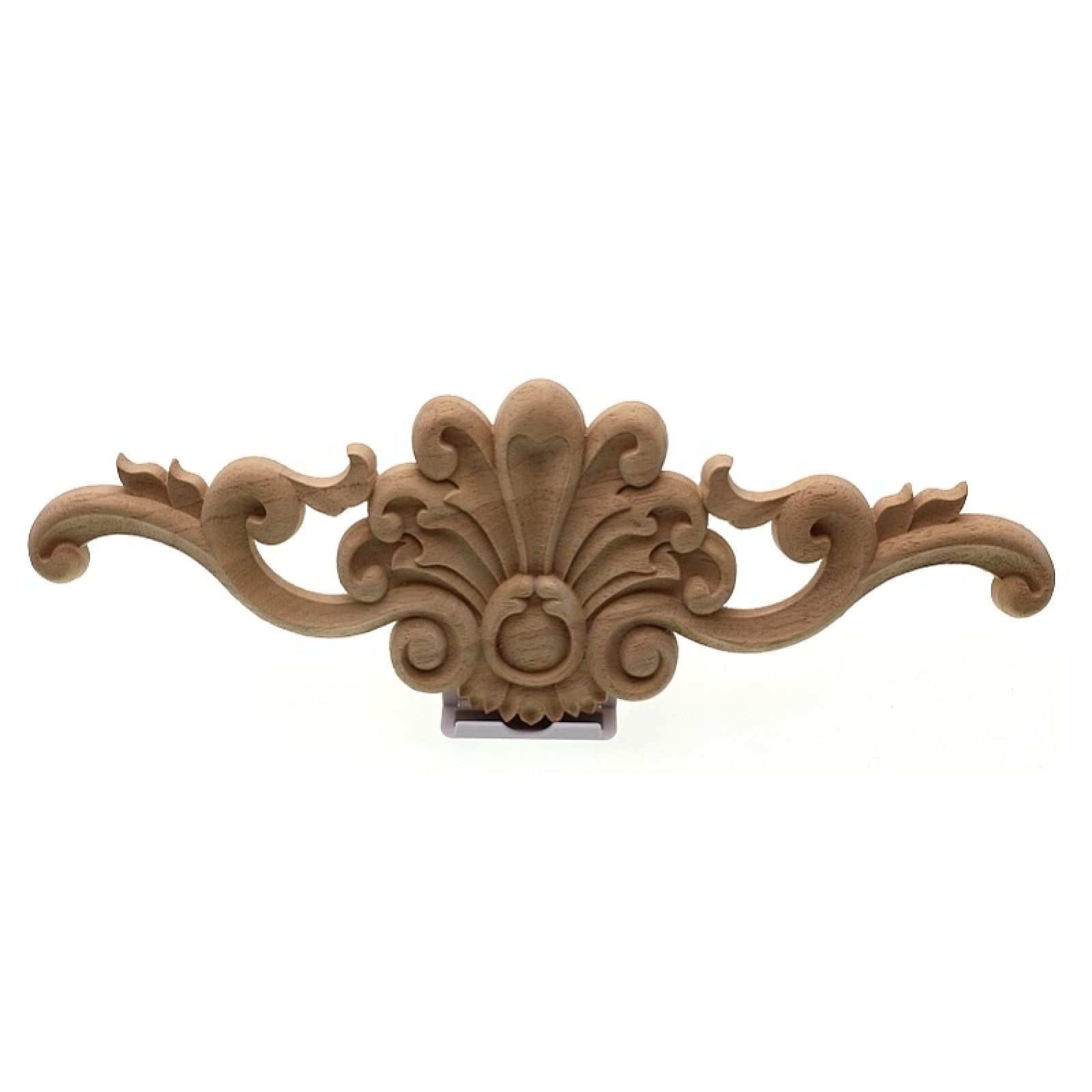 YKPBGQ Handcrafted Wood Carved Floral Corner Applique - Unpainted Vintage Furniture Decor (1 Piece) - Perfect for DIY Furniture Restoration, Cabinet Accents & Home Décor Projects