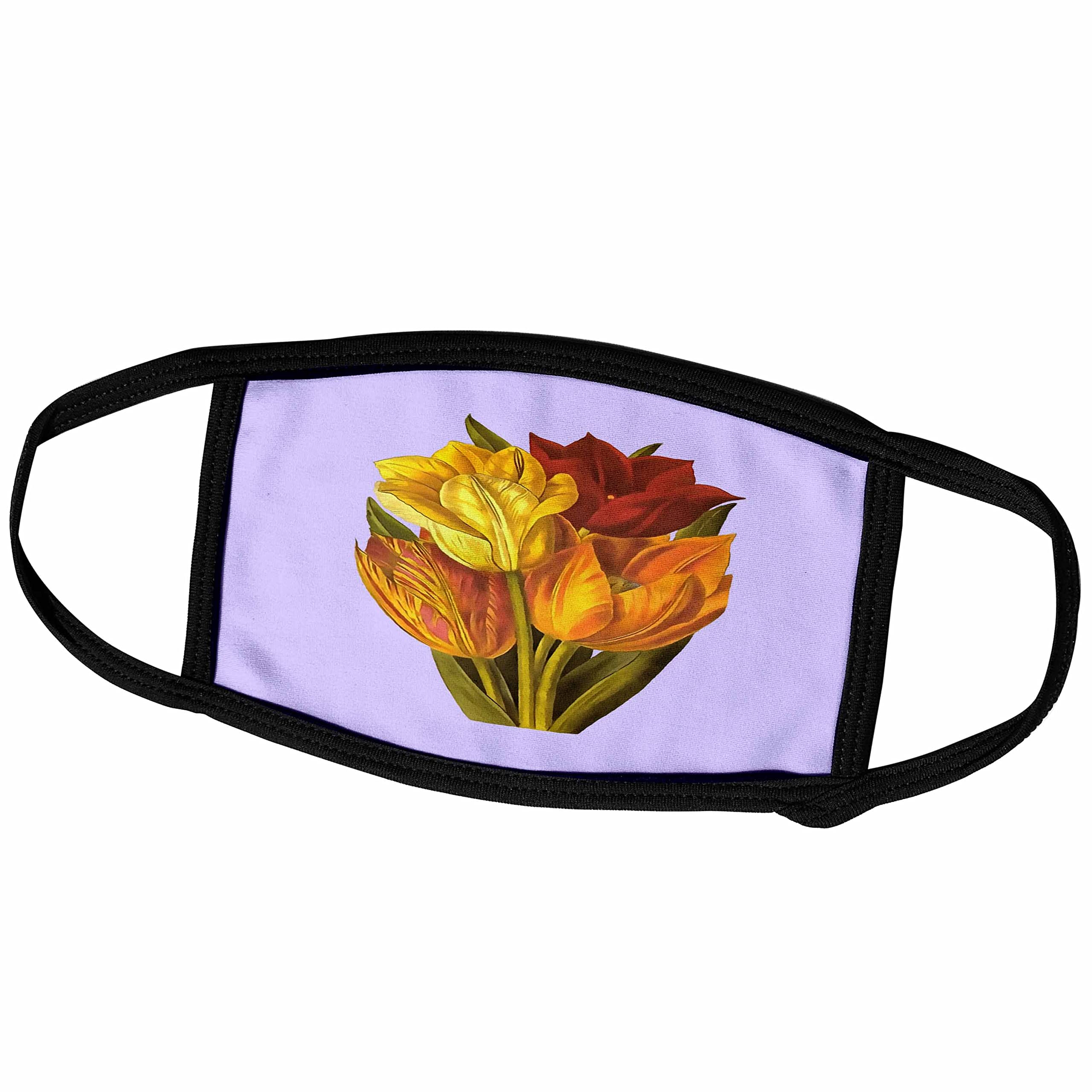 3dRose Taiche - Acrylic Painting of Tulips - Cut Tulips Still Life Art - Reusable Face Masks for Women & Men - Perfect for Home Decor, Gifts, and Daily Protection (fm_357262)
