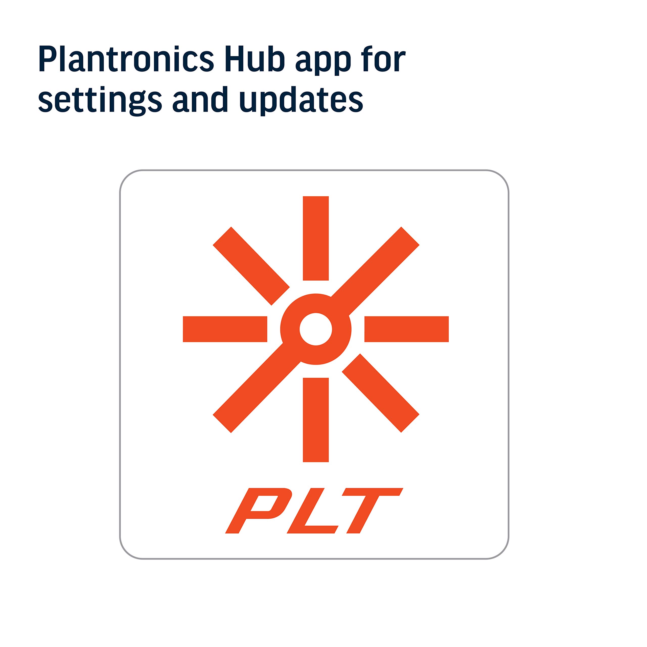 Plantronics Savi 8220 Wireless DECT Headset for Office - Stereo Dual Ear Headphones with Bluetooth - Compatible with PC, Mac, Cell Phones - Certified for Microsoft Teams, Zoom - Ideal for Remote Work & Video Conferencing