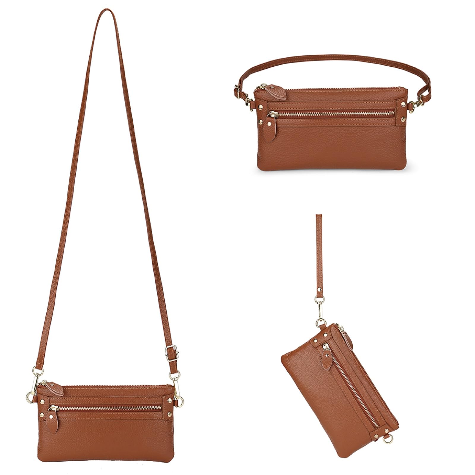 YALUXE Genuine Leather Crossbody Bags for Women - Perfect for Work & Travel