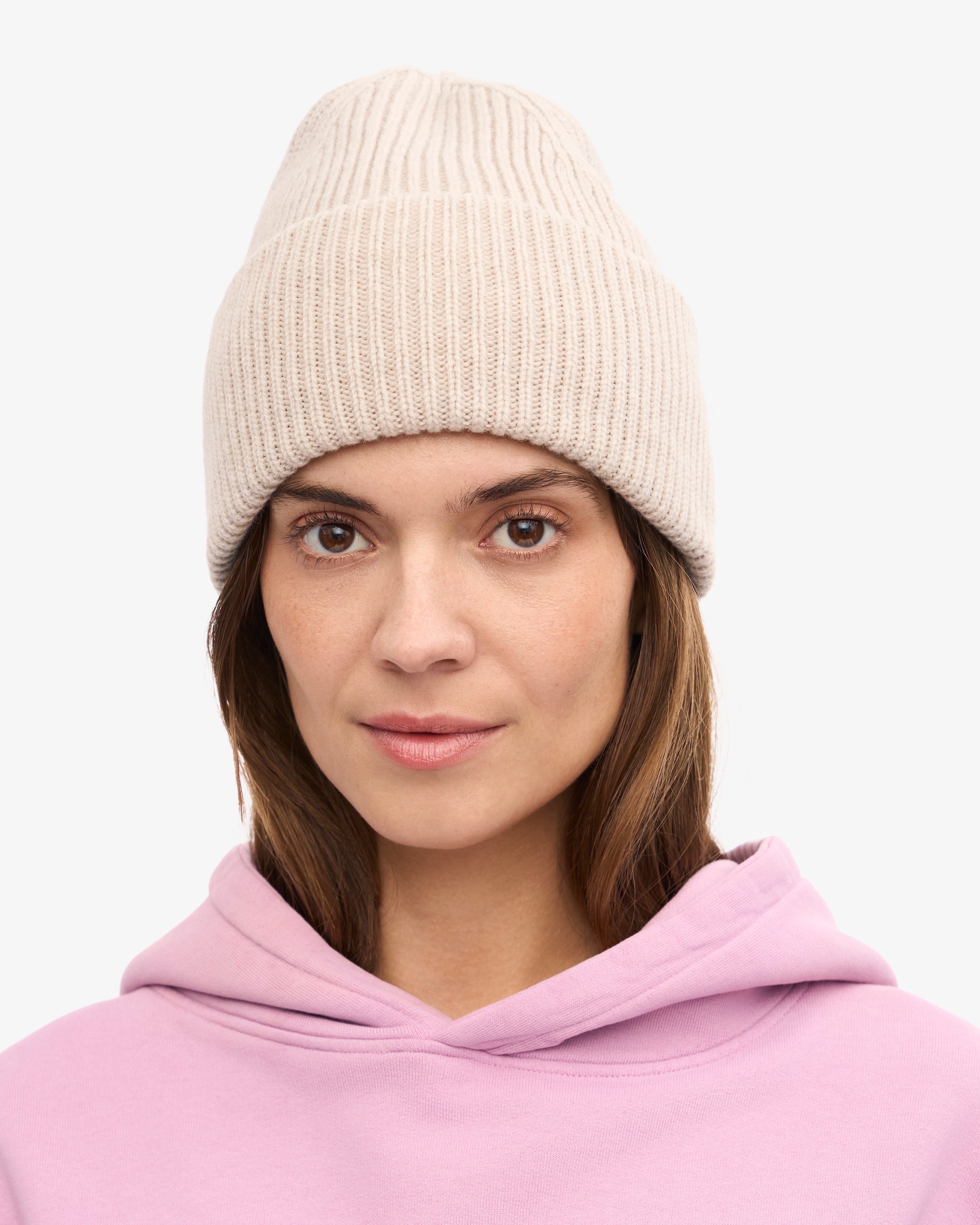Premium Merino Wool Beanie Hat for Men & Women - Soft & Warm Winter Knit Cap in Ivory White - Perfect for Skiing, Hiking & Outdoor Activities