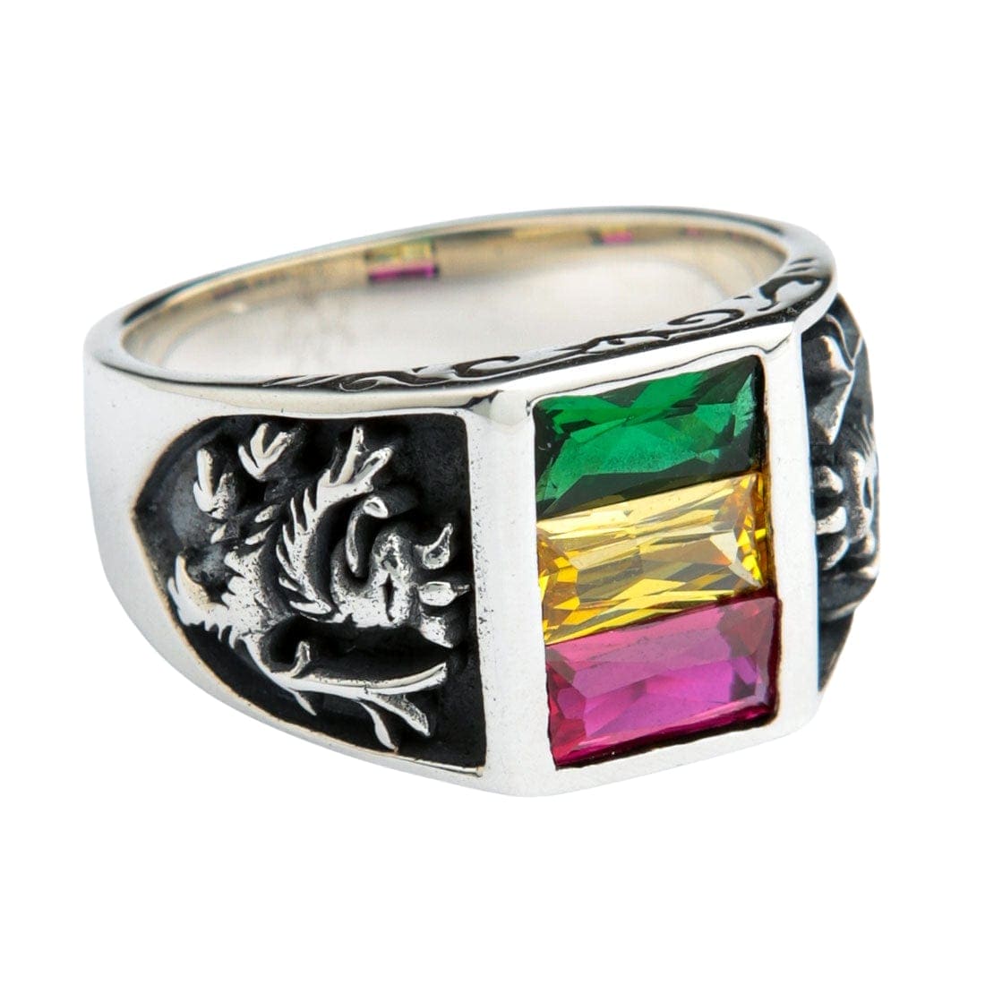 Rasta Lion of Judah Sterling Silver Ring for Men & Women - Handmade 925 Silver Jewelry - Perfect for Rastafarian Gifts, Reggae Fans & Spiritual Protection