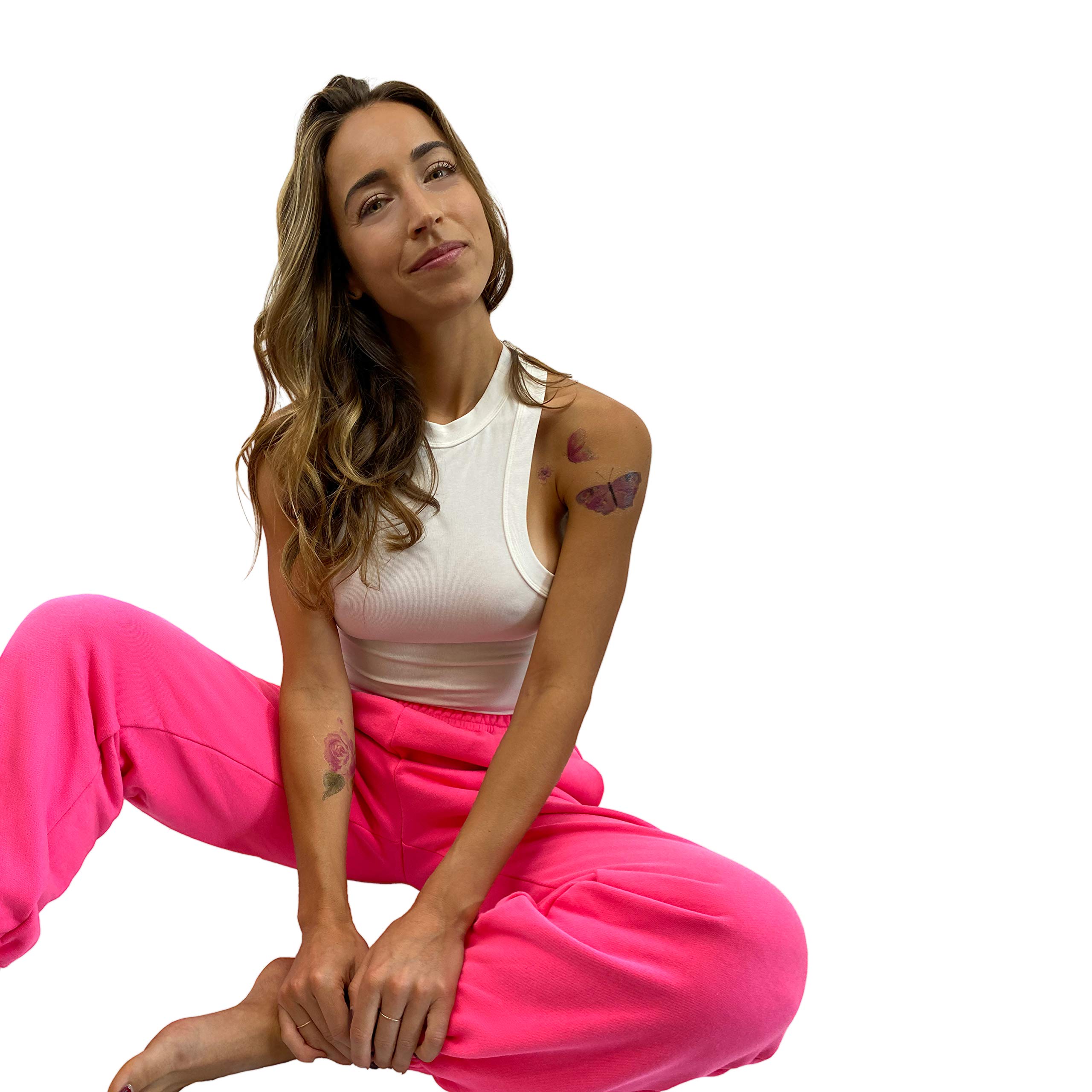 Neva Nude Jogger Pants - Oversized Boyfriend Sweatpants for Women | 100% Cotton Comfort | Made in USA | Perfect for Raves, Music Festivals, Dance Parties & Casual Wear
