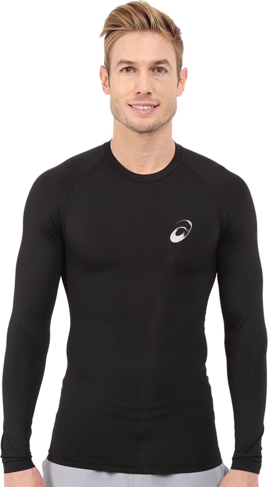 ASICS Men's Inner Muscle Compression Long Sleeve Shirt - Performance Workout & Athletic Training Top for Running, Gym & Cold Weather Activities