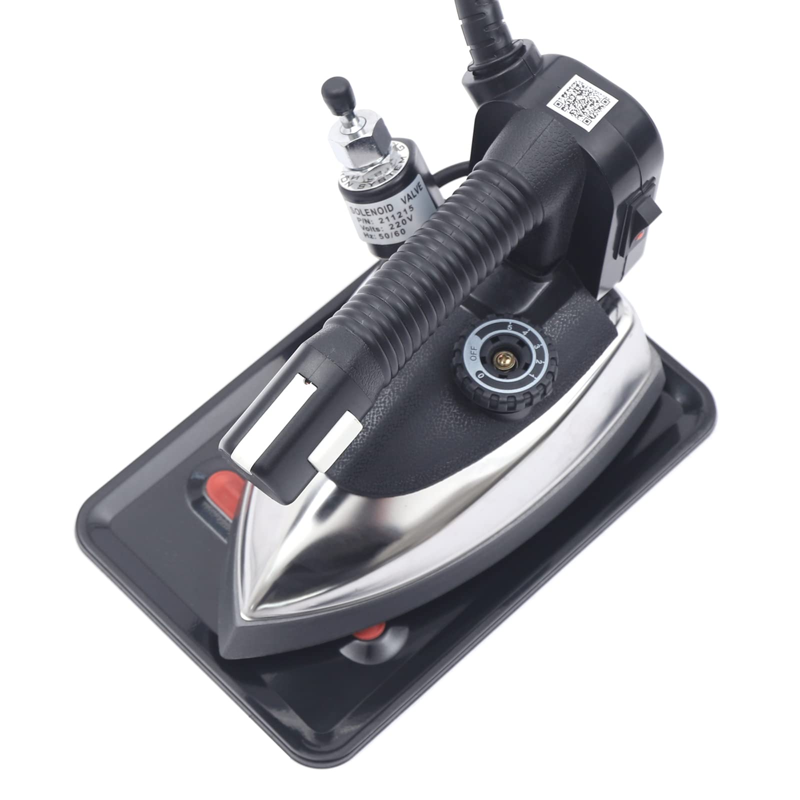 1000W Commercial Steam Iron with 3L Tank - Industrial Electric Steamer for All Fabrics (60~220℃, 110V) - Durable Wear-Resistant & Non-Stick Soleplate - Perfect for Laundry Business, Tailoring Shops & Home Use