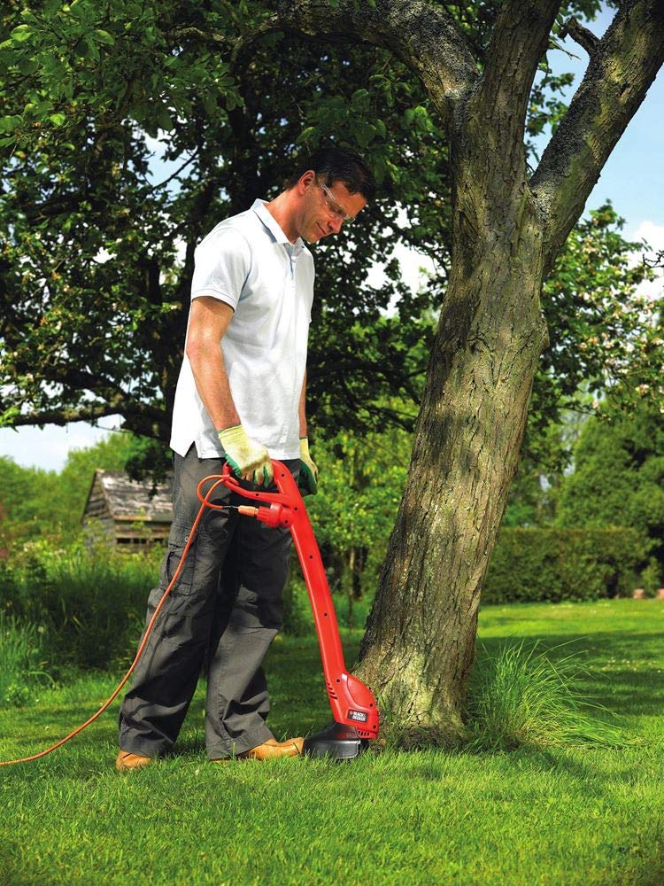 BLACK+DECKER Gl250 250W高效电动割草机 | 轻便耐用草坪修剪器 | 家用庭院花园除草神器