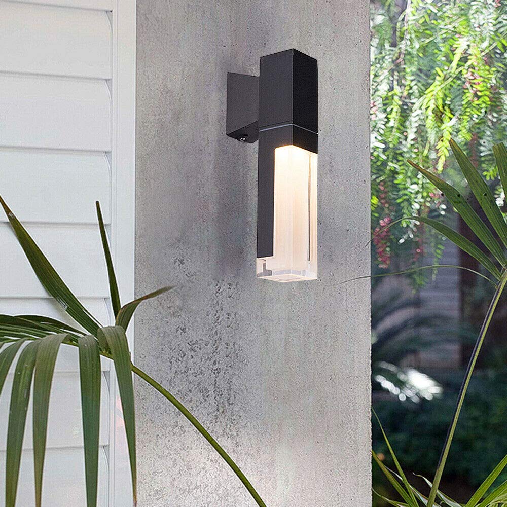 LiFuJunDong 2/4/6/8 Pack LED Wall Sconce Lights - 10W 000 Lumens Outdoor Wall Lamp for Villa, Corridor, Balcony & Fence Lighting - Durable Weatherproof Fixture for Patio, Garden & Entryway Decor