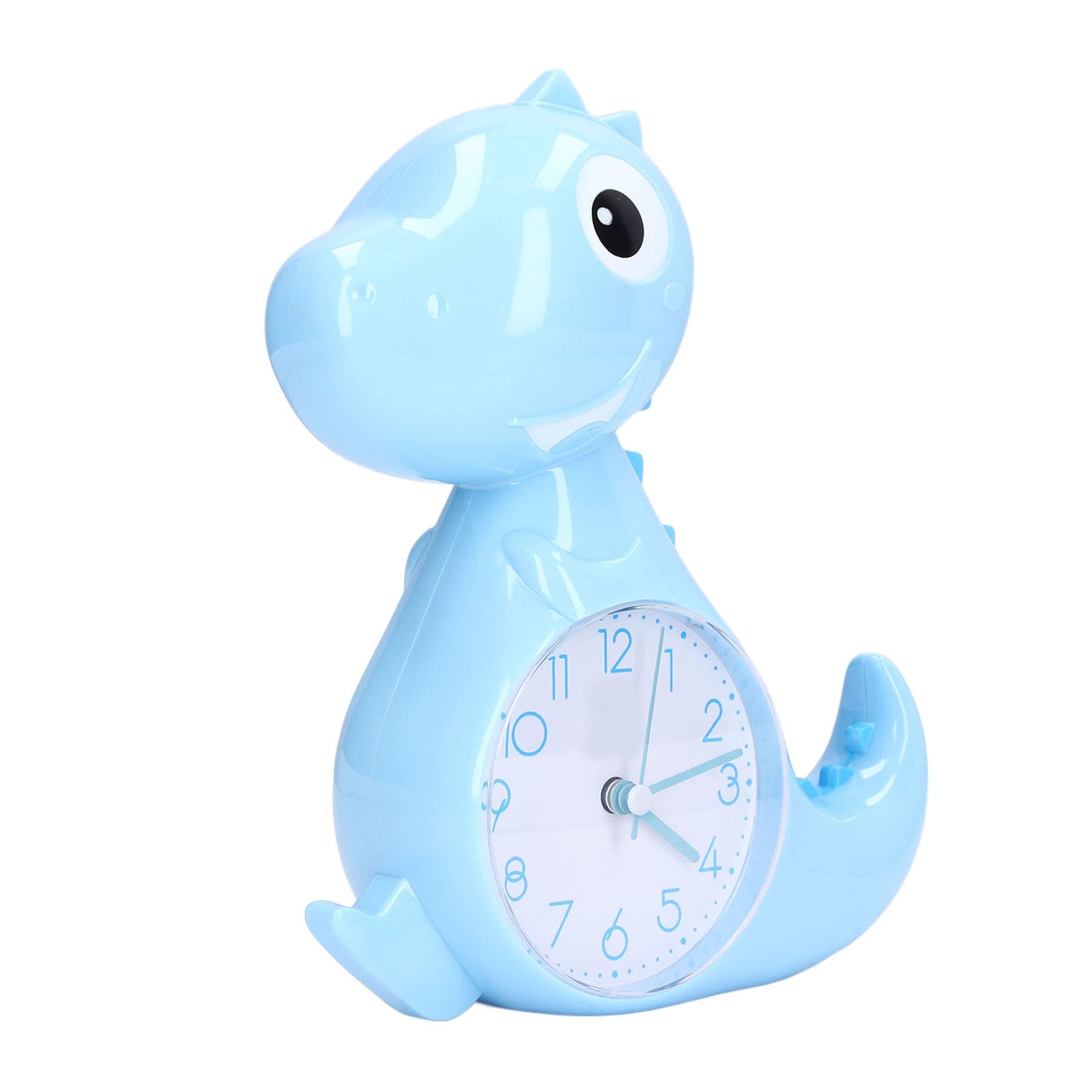 Dinosaur Alarm Clock for Kids - Cute Blue Dinosaur Shaped Desk Clock with Night Light, Perfect for Boys & Girls Bedroom Decor, Birthday Gifts, School & Home Use
