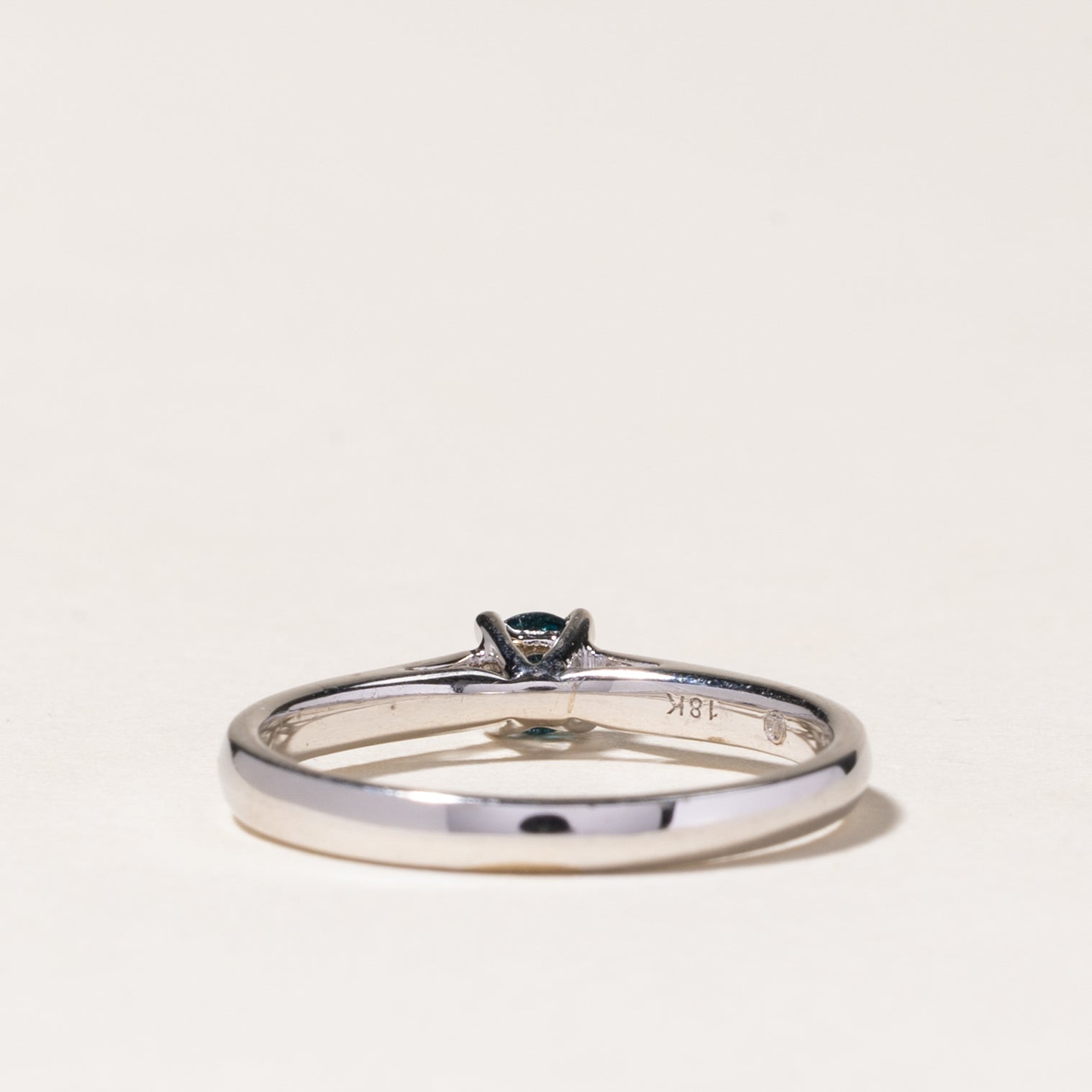 0.20ct Solitaire Blue Diamond Ring for Women - Size 6.25 | Elegant Engagement & Wedding Band | Perfect for Proposals, Anniversaries, and Special Occasions