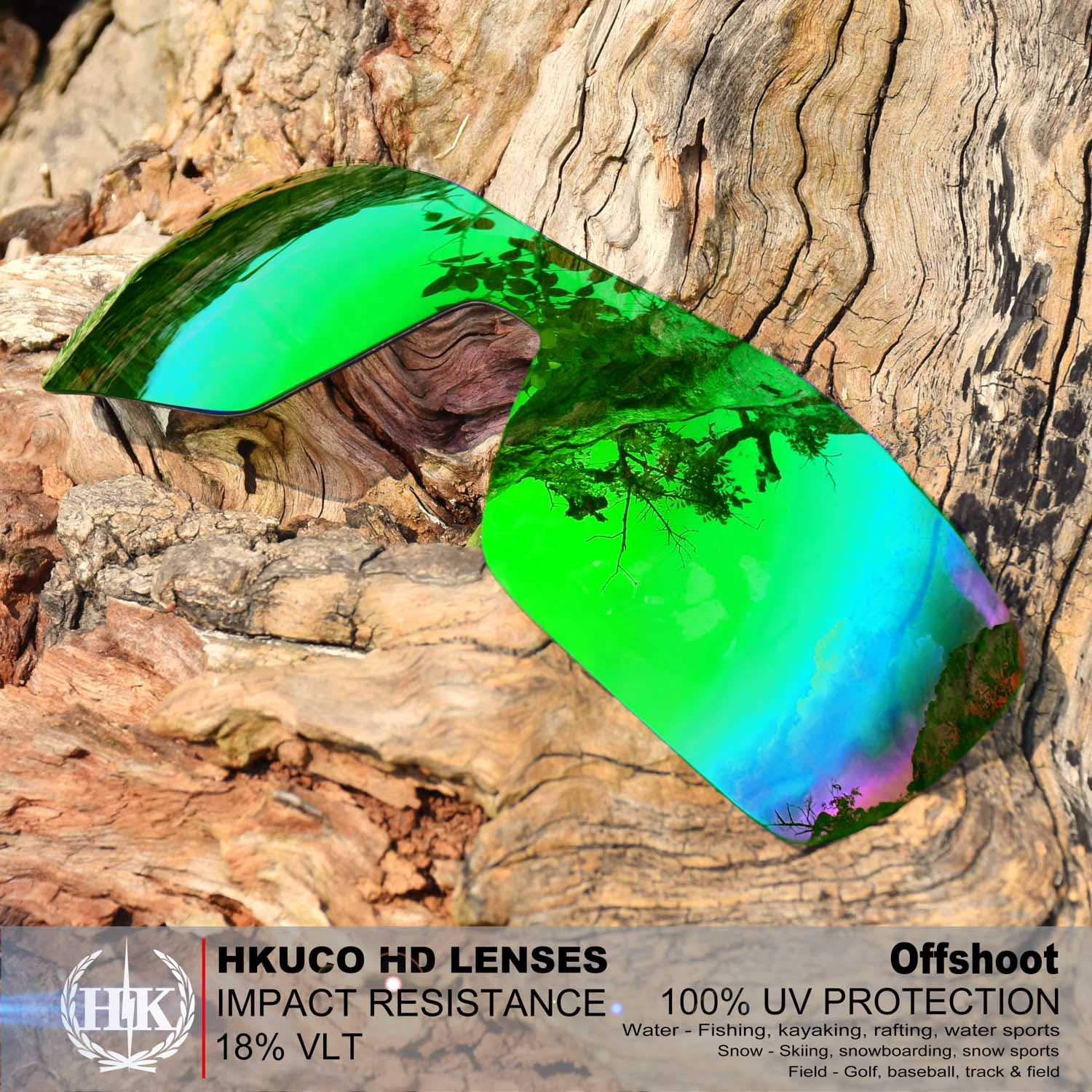 HKUCO Replacement Lenses for Oakley Offshoot Sunglasses - Men's Polarized Sunglass Lens Replacement - Perfect for Running, Cycling & Outdoor Sports
