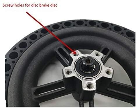 **M365 Electric Scooter Rear Tire with Hub Disc Brake Set - Replacement Back Tyre for Xiaomi M365 - Perfect for Commuting & Urban Travel**