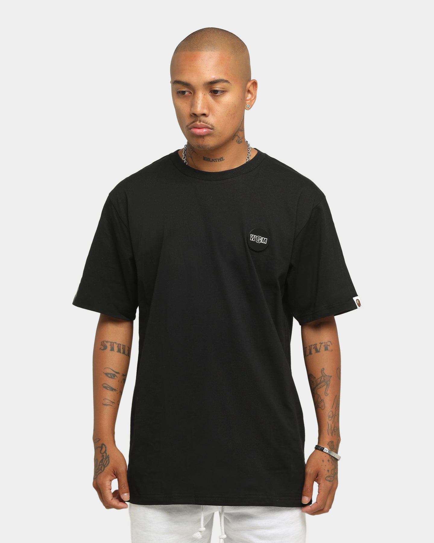 BAPE Men's Big WGM Shark Emblem Short Sleeve T-Shirt - Black | Streetwear Fashion, Casual Wear & Urban Style for Everyday Outfits