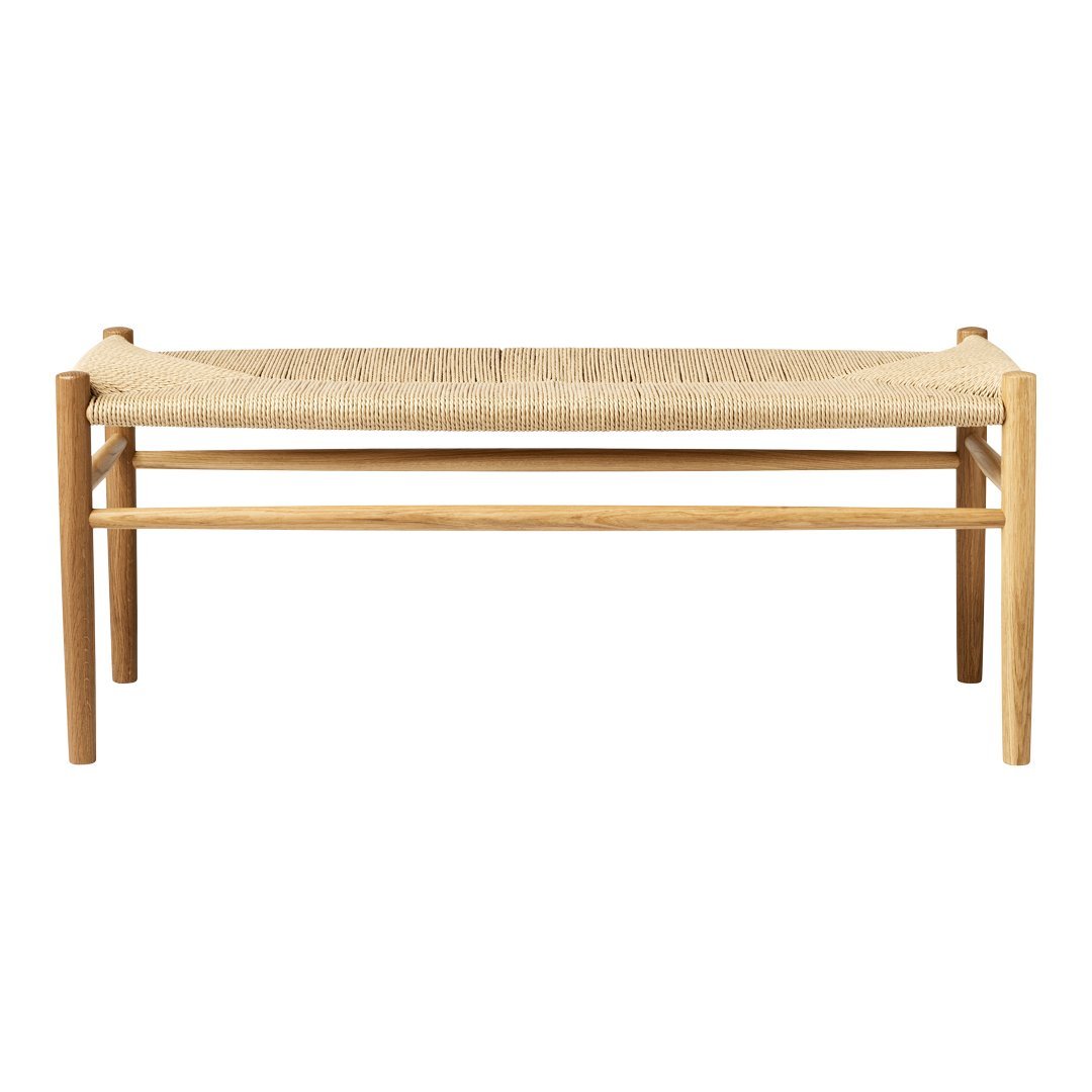 Jorgen Baekmark J83B Modern Wooden Bench - Scandinavian Style Living Room Furniture for Home Decor, Perfect for Entryway, Bedroom or Dining Area