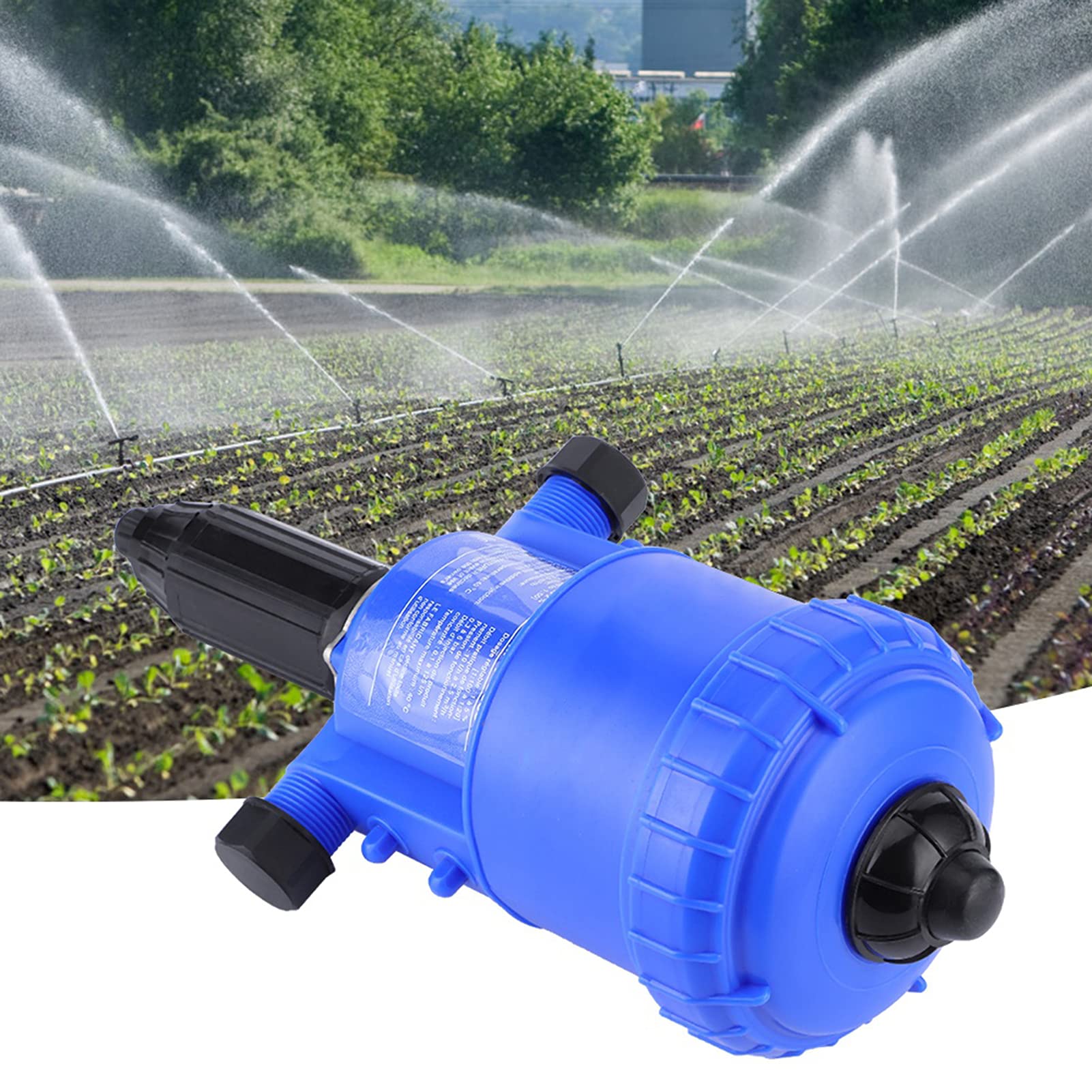 Automatic Drip Irrigation Fertilizer Injector Pump - 0.2% to 2% Adjustable Dosing for Gardening, Flowers & Livestock | Water-Powered Chemical Dispenser | Easy Installation | Perfect for Greenhouses, Farms & Hydroponics
