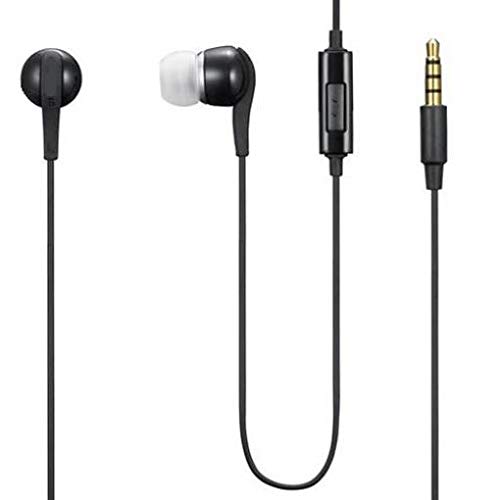 Premium Wired Earphones with Built-in Mic - 3.5mm Headphones for LG Velvet 5G, V30, G6 - Noise Cancelling Earbuds for Calls, Music & Gaming - Perfect for Office, Commuting & Workouts