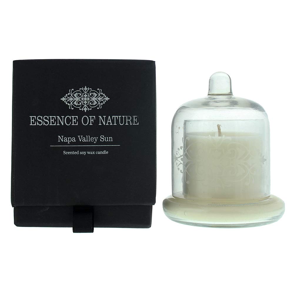 LIBERTY CANDLES Scented Soy Wax Candle - Napa Valley Sun Fragrance, 4.5oz Glass Cloche Jar, Natural Essential Oils | Home Decor, Relaxation, Aromatherapy & Gift Idea