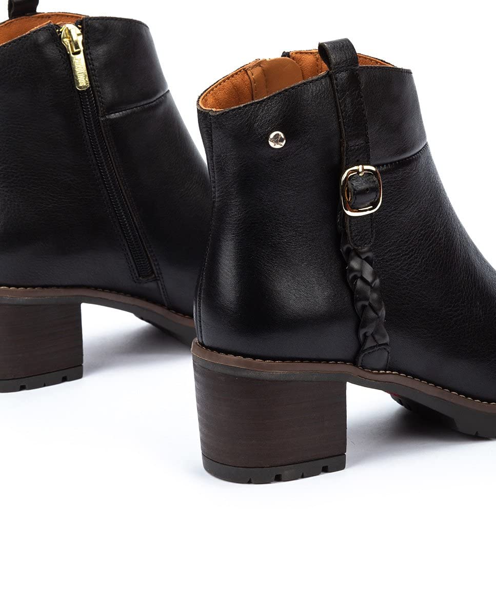 PIKOLINOS Women's Leather High-Heel Ankle Boots - Llanes Collection | Comfortable Dress Boots for Office, Party & Evening Wear