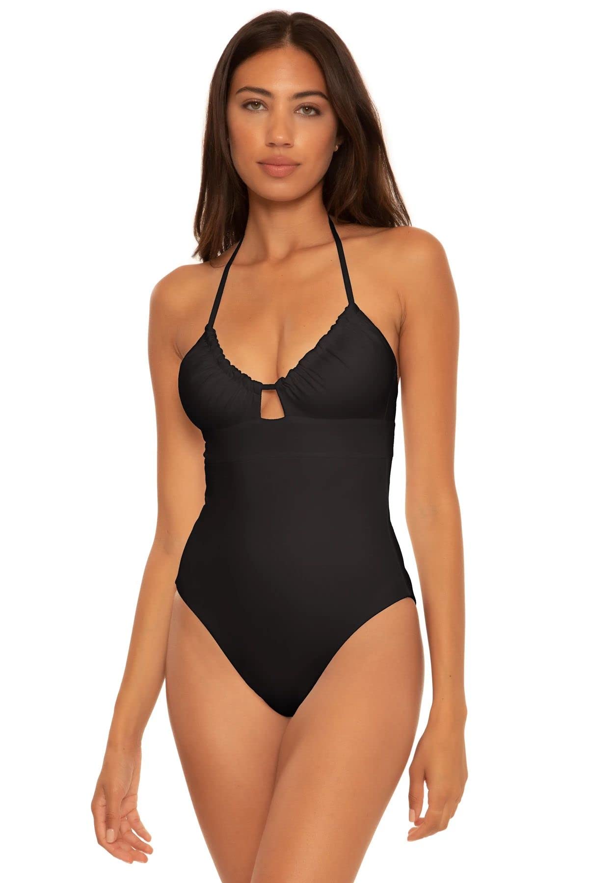 Becca by Rebecca Virtue Color Code Candice Multi-Way One-Piece Swimsuit - Adjustable Straps & Versatile Styles for Beach, Pool & Vacation